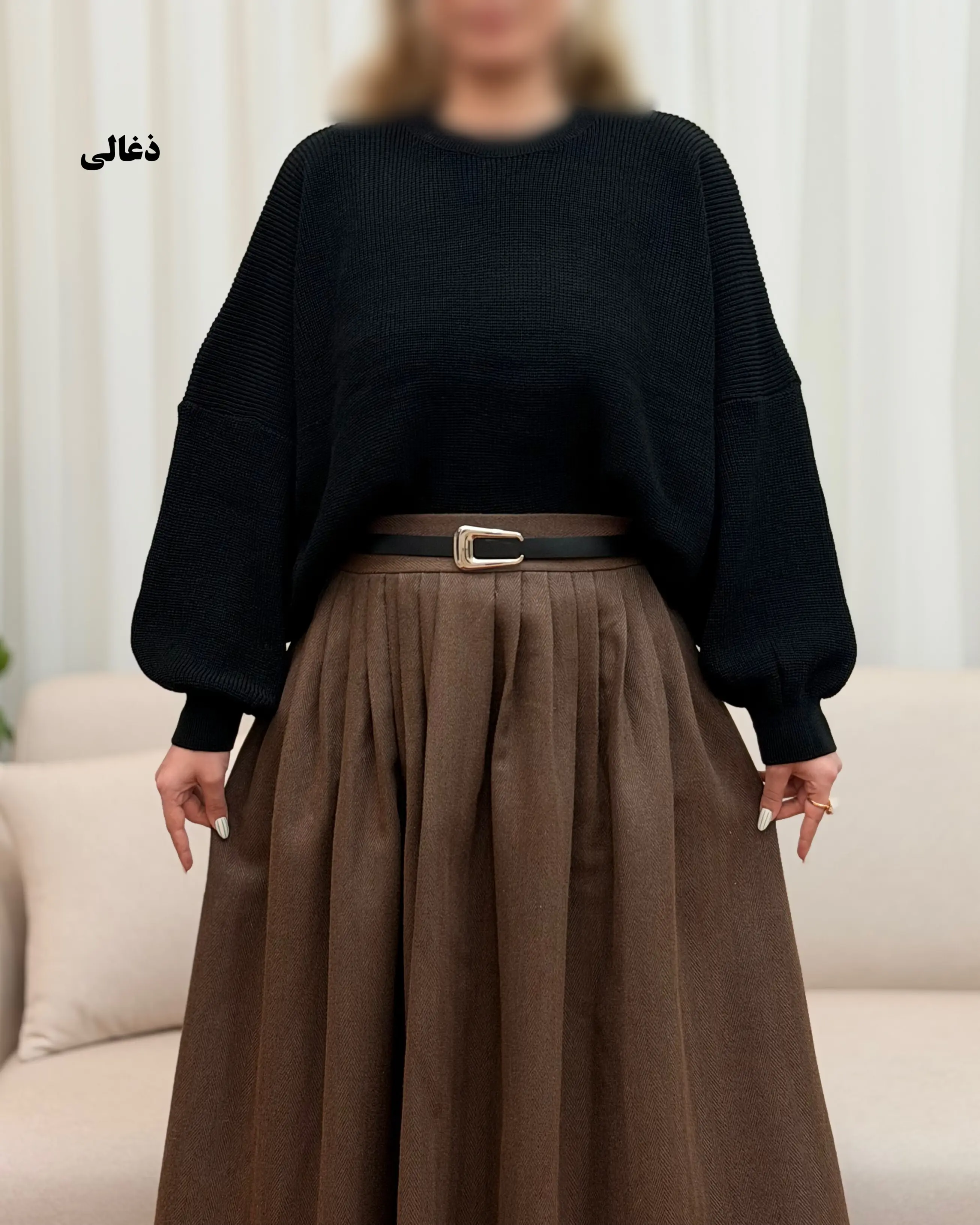 بلوز بافت دخترانه مدل ماریل